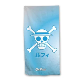 ONE PIECE - Equipage Chapeau de Paille - Serviette de Plage - 70x140cm 