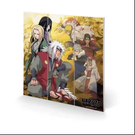 Poster Naruto tableau en bois Fallen Leaves And Fallen Comrades 