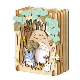 Puzzle MON VOISIN TOTORO - Totoro - Théâtre de papier Style Bois 