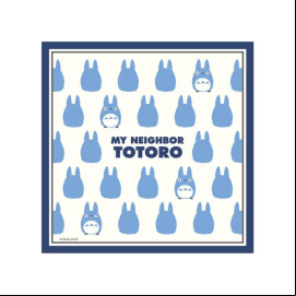 Mon voisin Totoro - Mouchoir Silhouette Totoro Bleu 43 x 43 cm 
