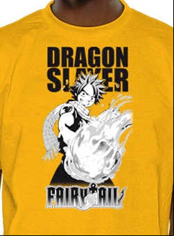 Manga - Manhwa - Fairy Tail - T-shirt Dragon Slayer Jaune - Nekowear